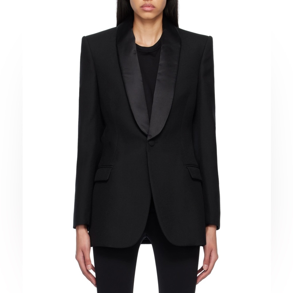 Zara NWT tuxedo style black blazer size XS